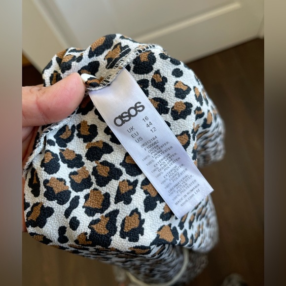 ASOS Animal print open back midi dress - Picture 5 of 5